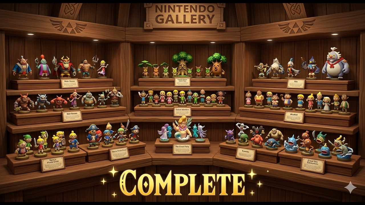 The Legend of Zelda Wind Waker HD All figurines (No Commentary)