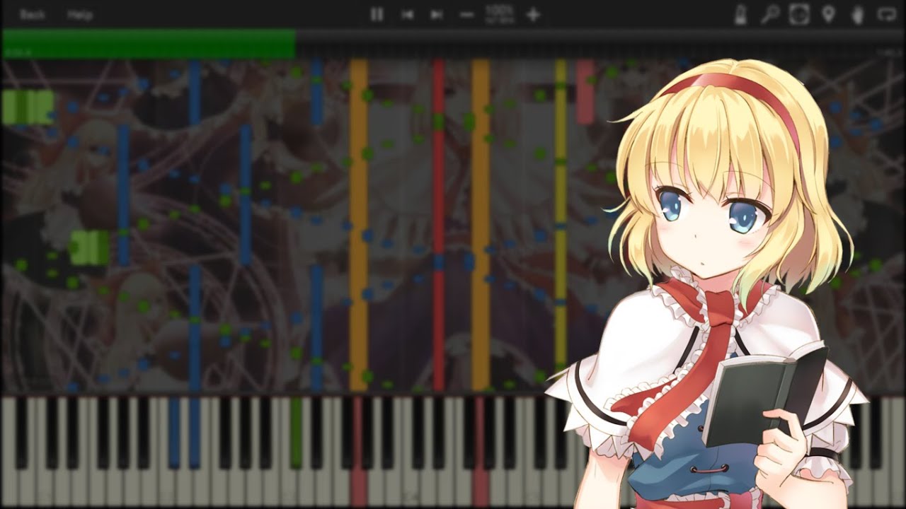 [Synthesia] Touhou 5 ~ Plastic Mind w/ 74,000+ Notes (Black MIDI)