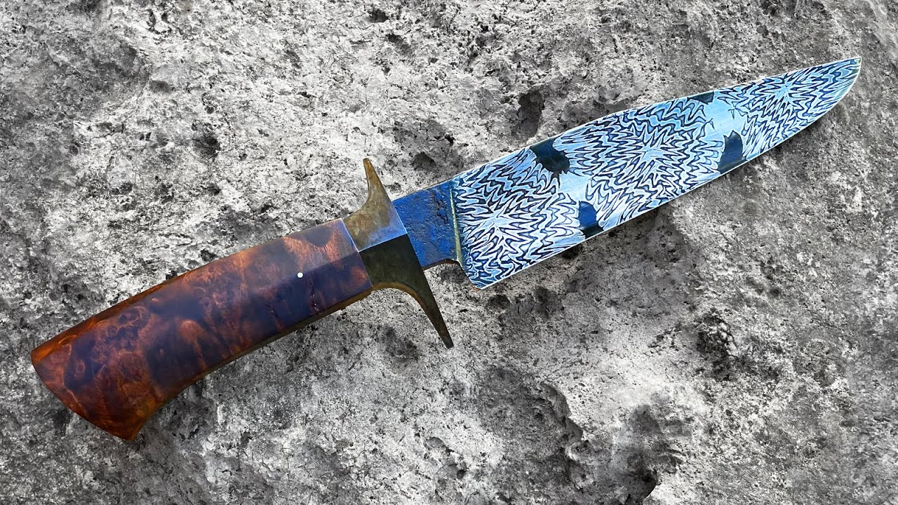 The Bowie Challenge!  Forging a Mosaic Bowie Knife For A Build-Off.