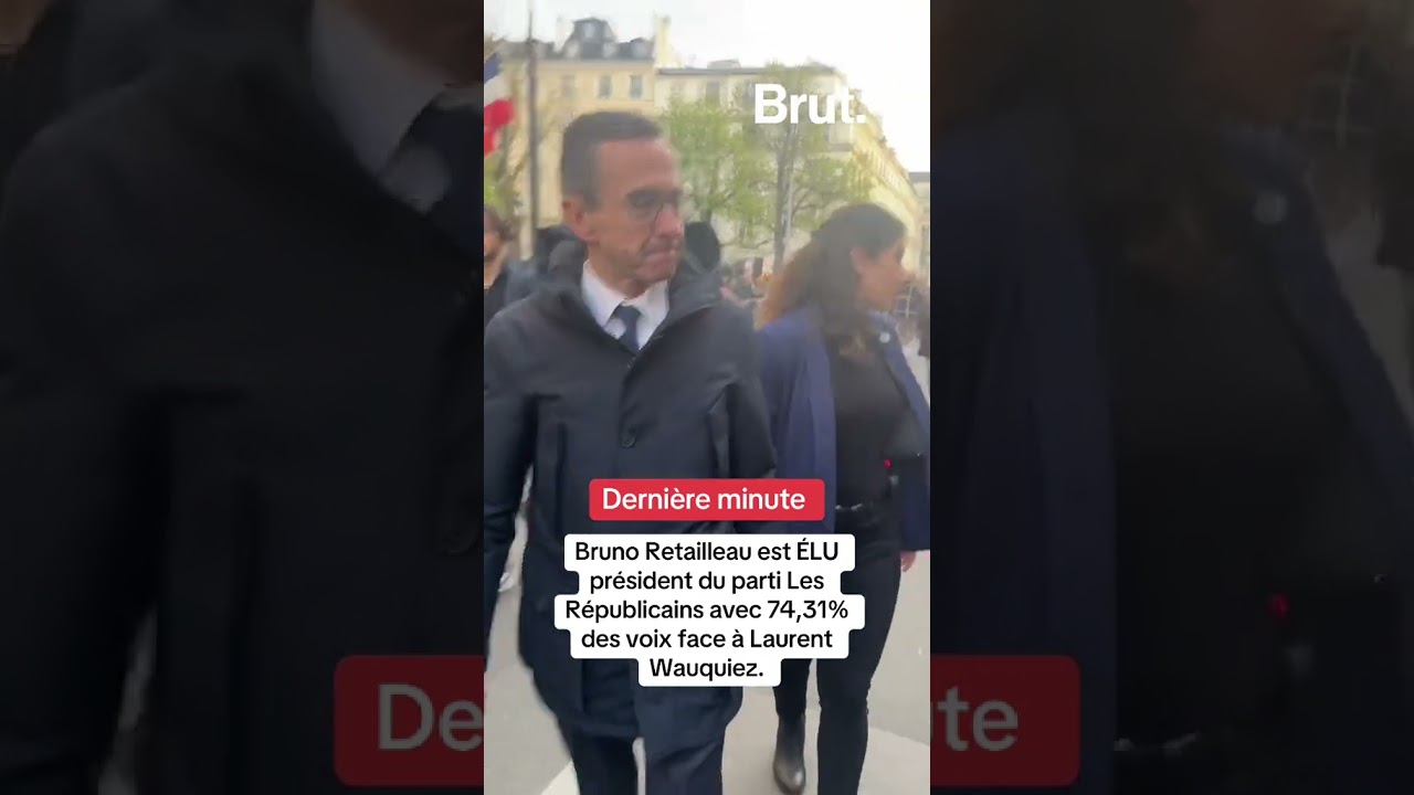 Bruno Retailleau &eacute;lu pr&eacute;sident du parti Les R&eacute;publicains