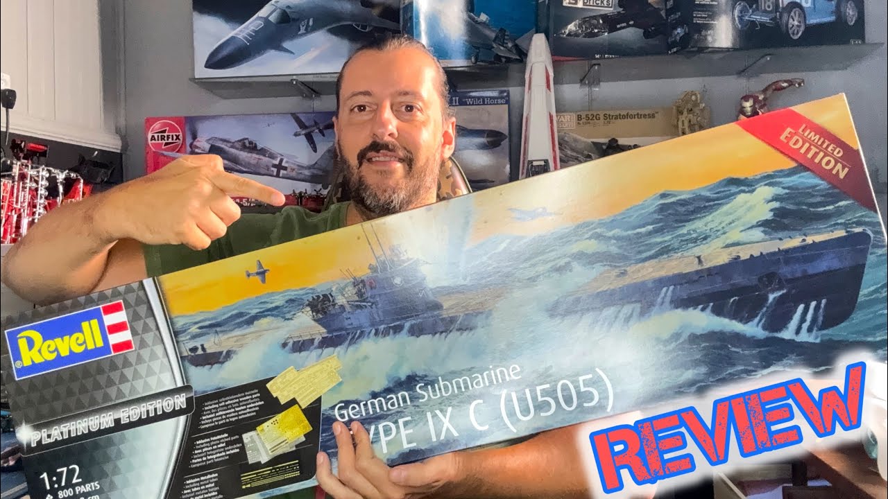 Submarino Type IX 1/72 Revell | Review com Detalhes e Qualidade do Kit | Plastimodelismo