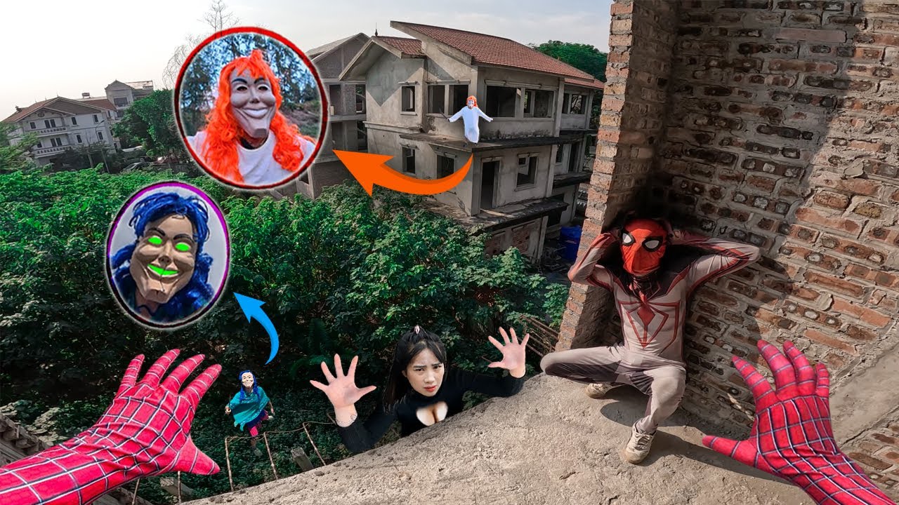7 SPIDERMAN Vs SMILING WOMAN REAL LIFE ESCAPE 33.0 (Horror Parkour Pov Short) | Epic POV