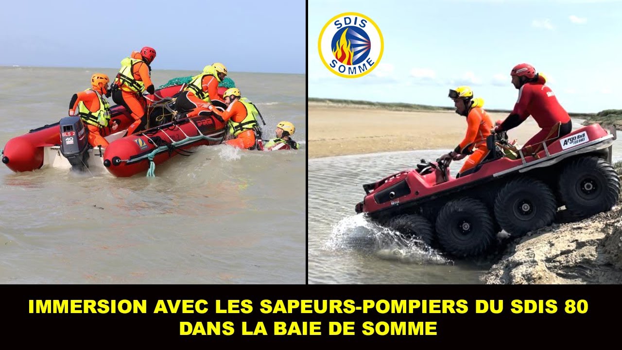 Immersion avec les sapeurs-pompiers du SDIS 80 dans la baie de Somme