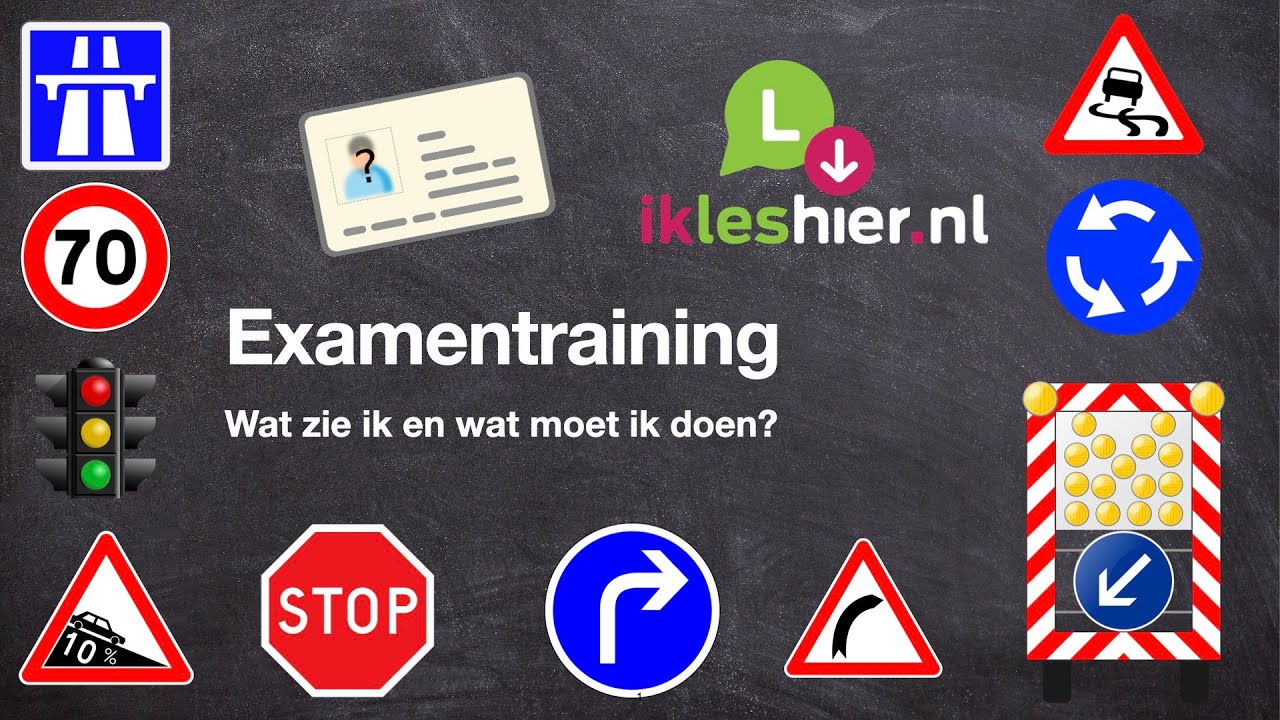 Examentraining praktijkexamen auto: Wat zie ik en wat moet ik doen?