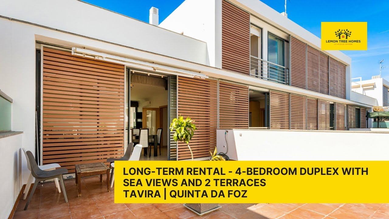 4-Bedroom Duplex for Rent in Central Tavira | Sea View + Furnished