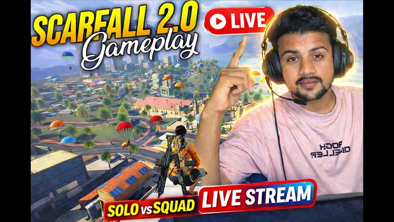 scarfall 2.0 solo vs squad gameplay( live )