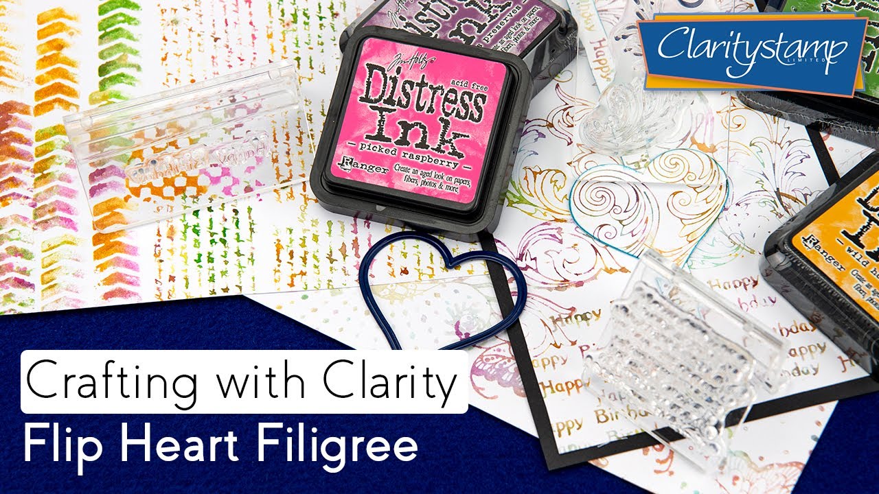 Stamping How To - Flip Heart Filigree