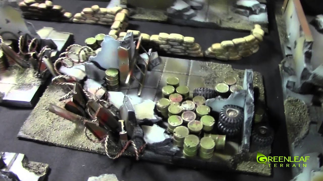 40k Burnt Out Ruins Terrain Set