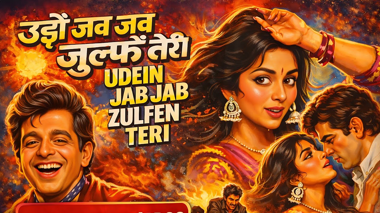 Ude jab jab zulfen teri Teri (HD) | Naya Daur | Mohammed Rafi | Asha Bhosle | Vyjayantimala