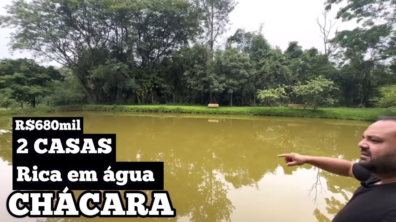 MARAVILHOSA CHÁCARA - RIBEIRÃO REPRESA POMAR 2 CASAS JAPIRA-PR R$680mil