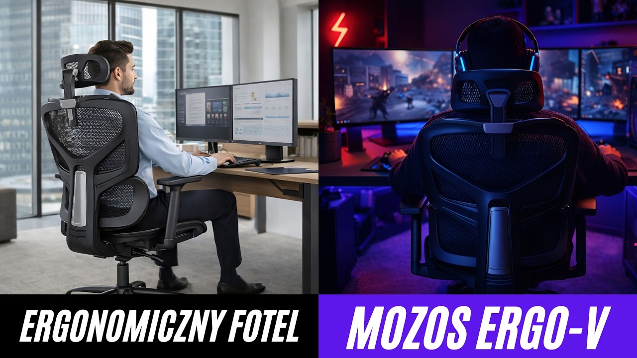 Mozos Ergo-V - ergonomiczny fotel biurowy w przystępnej cenie | recenzja