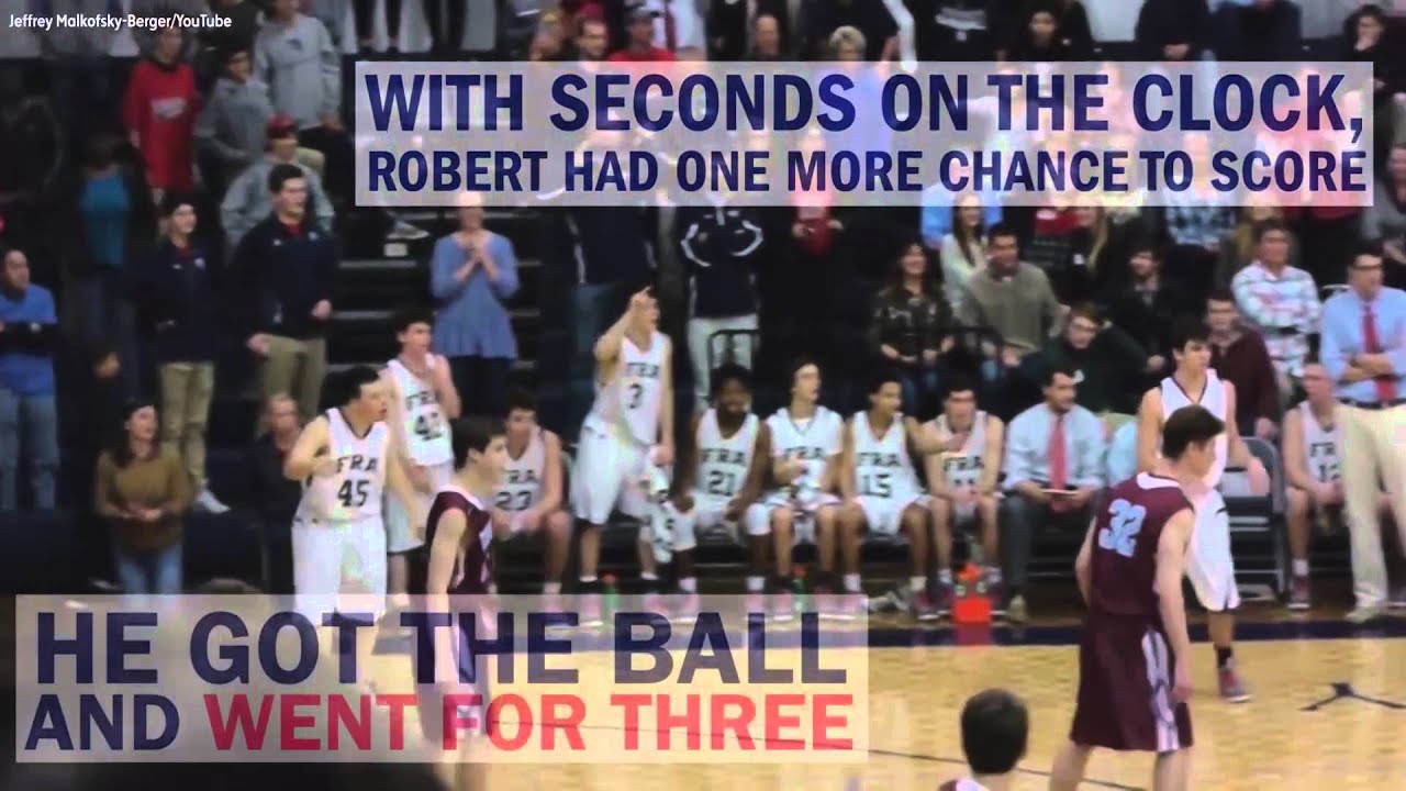 Basketball player with Down syndrome hits game-ending 3-point shot