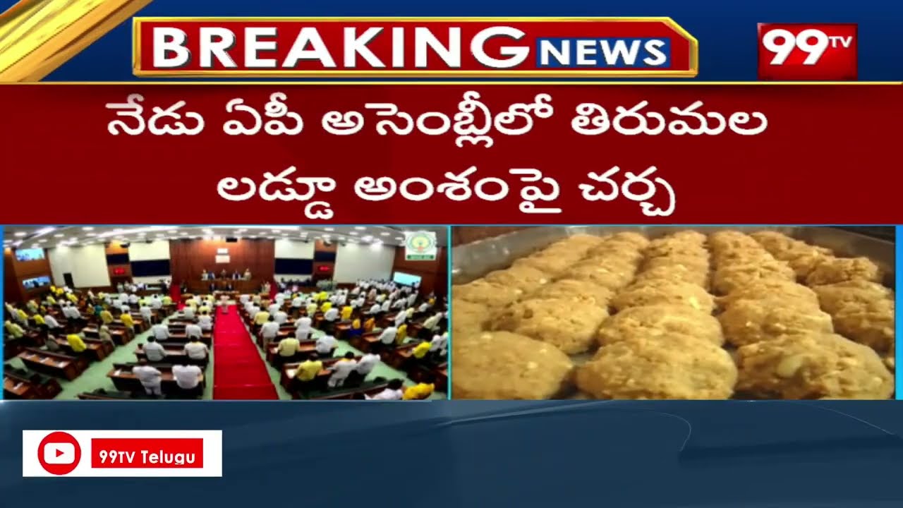 AP Assembly : అసెంబ్లీలో తిరుమల లడ్డూపై చర్చ  Tirumala Laddu Issue | 99TV