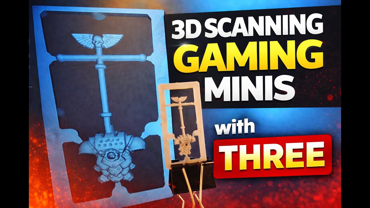 3D Scanning Gaming Minis and Kit Sprues