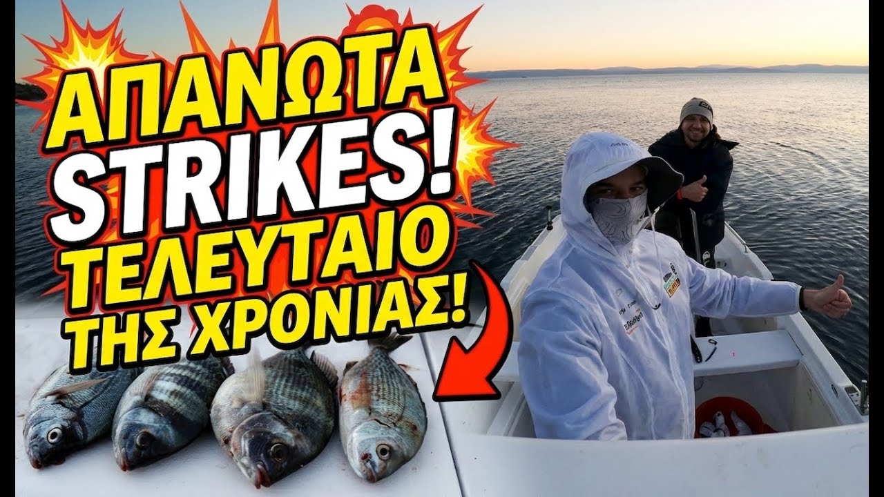 Απανωτά STRIKES‼️Το τελευταίο ψάρεμα του 2025 ήταν το καλύτερο✅