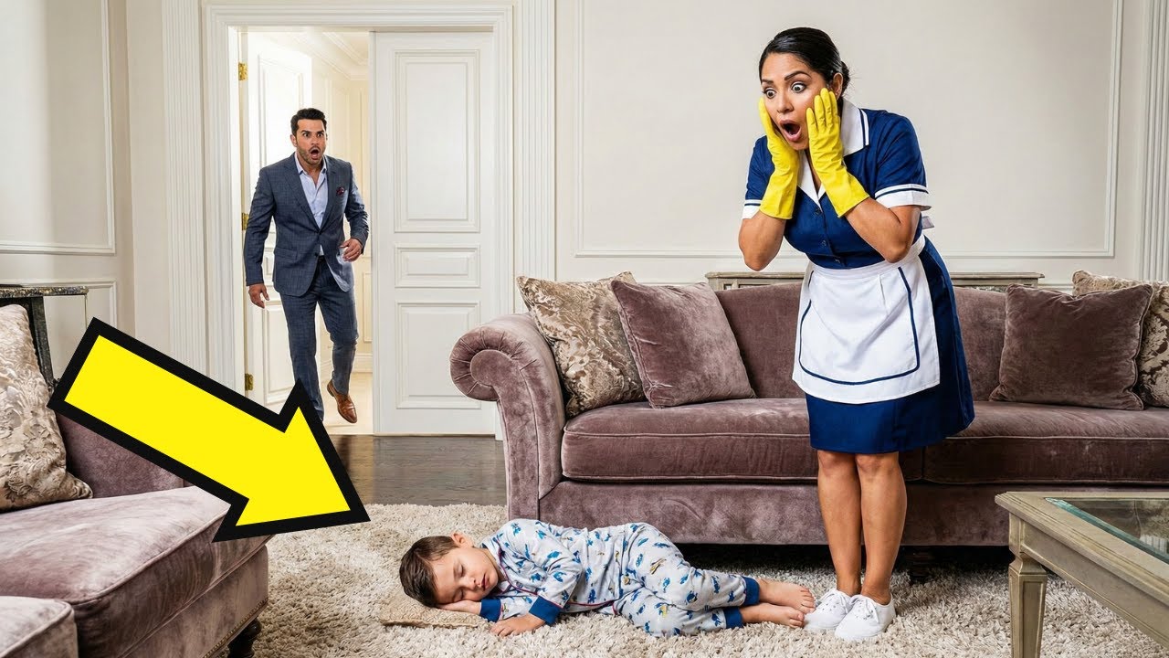 IL FIGLIO DEL MILIONARIO DORMIVA IN SALOTTO. FINCHÉ DOMESTICA SCOPRÌ CIÒ CHE MATRIGNA NASCONDEVA.