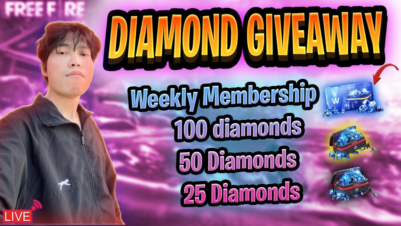 🔴 LIVE Free Fire Diamond Giveaway 💎 | BD server | Real & Trusted | FF Live Now BD n Nepal