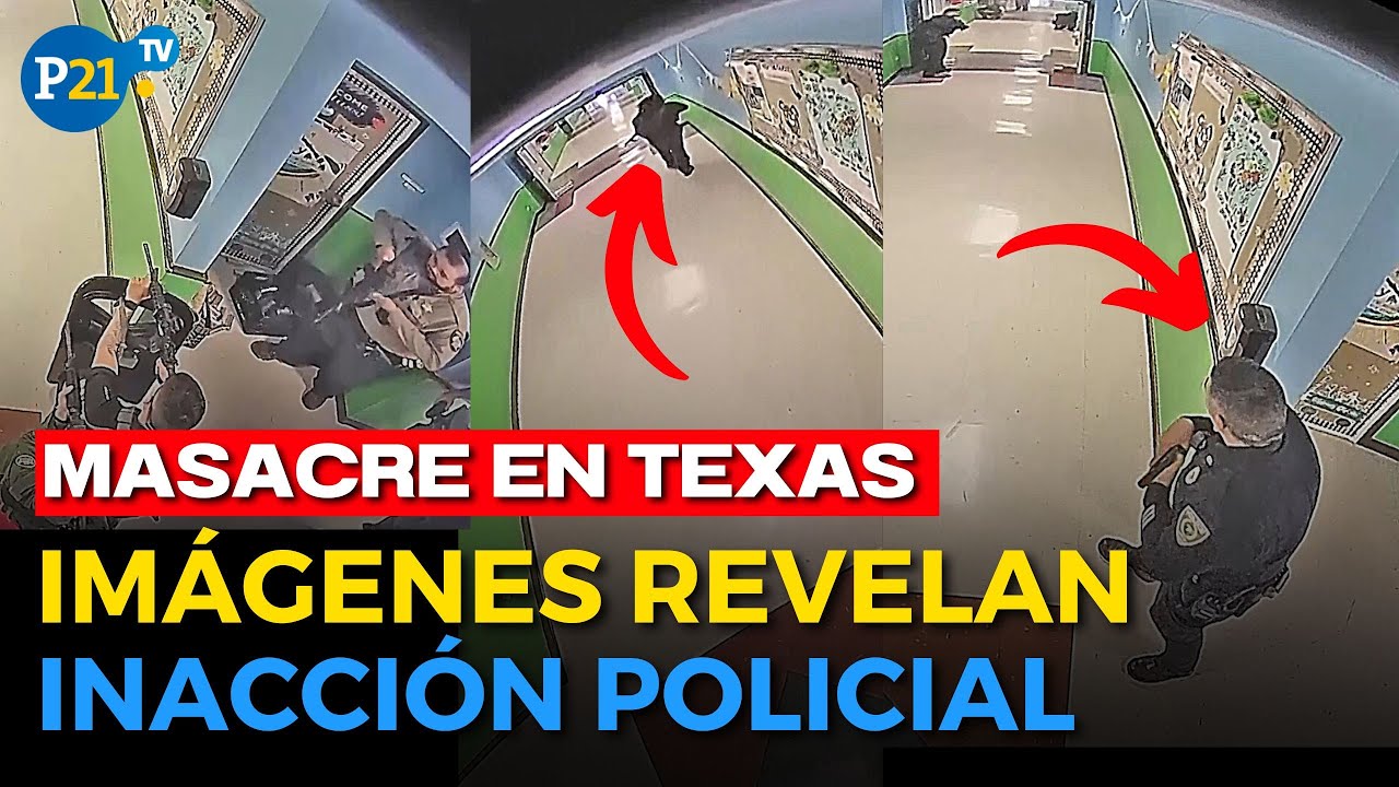 Masacre en Uvalde: Nuevas IMÁGENES muestran inacción de la policía y la irrupción del asesino