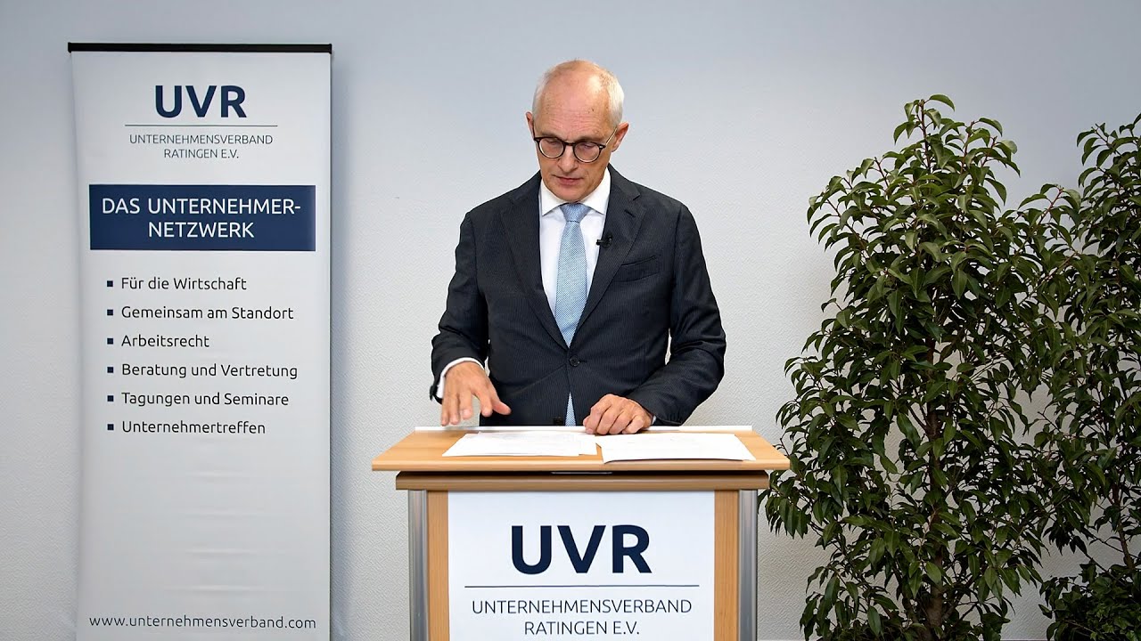 UVR-Jahresauftakt 2022 - Begrüßung durch Olaf Tünkers