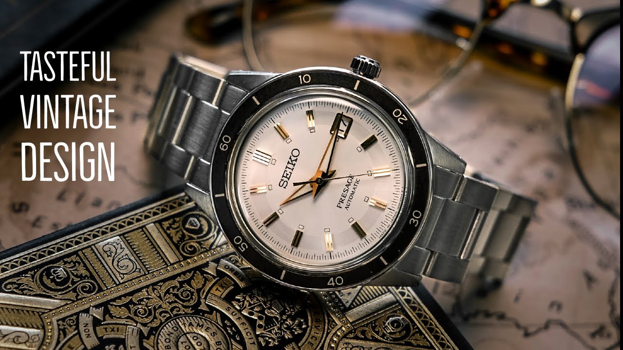 Seiko Presage Style 60-х — изысканный дизайн | Сравнение лучших белых циферблатов Seiko 2021 года