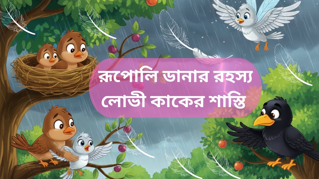 রুপোলি ডানার রহস্য ও লোভী কাকের শাস্তি | পাখির গল্প | 2D Bird Animation Cartoon | Bengali FairyTales
