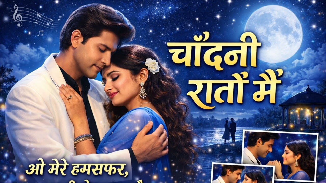 चाँदनी रातों में | Old Bollywood Romantic Song | दिल छू लेने वाला हिंदी लव सॉन्ग | New Hindi Love 