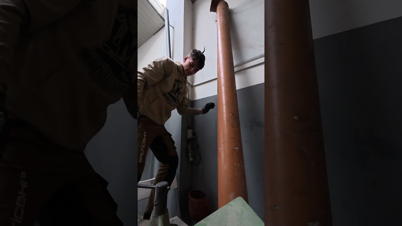 Nowa instalacja🔨 odciągową w mojej stolarni🪵#wood #viral #17years #stolarstwo #diy #woodworking