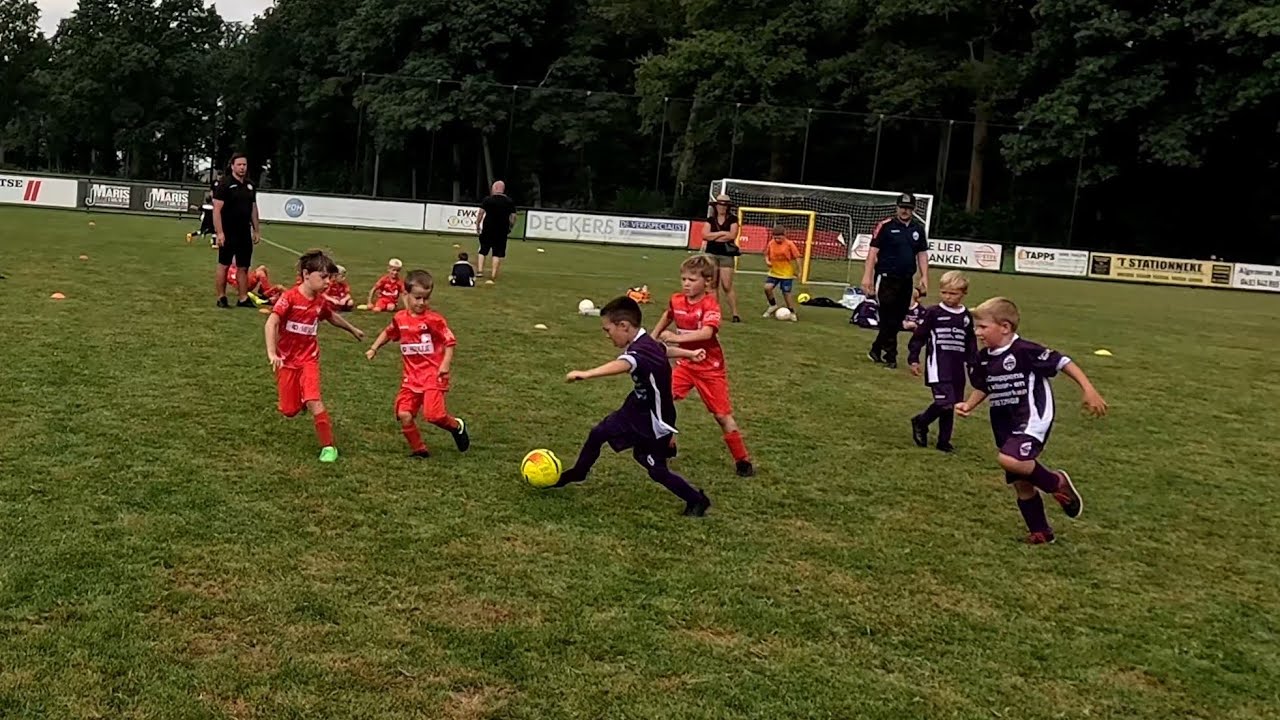 Football Tournament KSK Wavria U7 vs KFC Heultje U7 match fighting for 3rd place