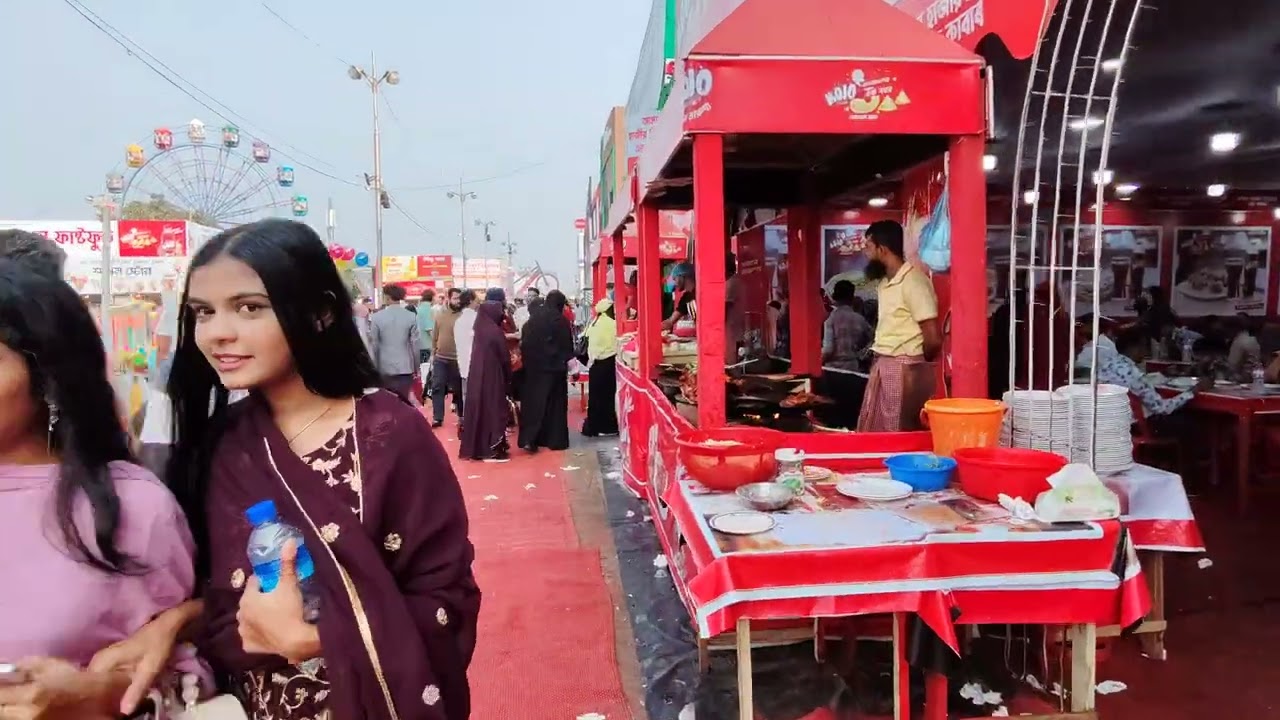 বাণিজ্য মেলায় এবার তুলনামূলক কম দামে খাবার | এখানেই খাব | #food #feed #DITF #tastehub #foodhub 