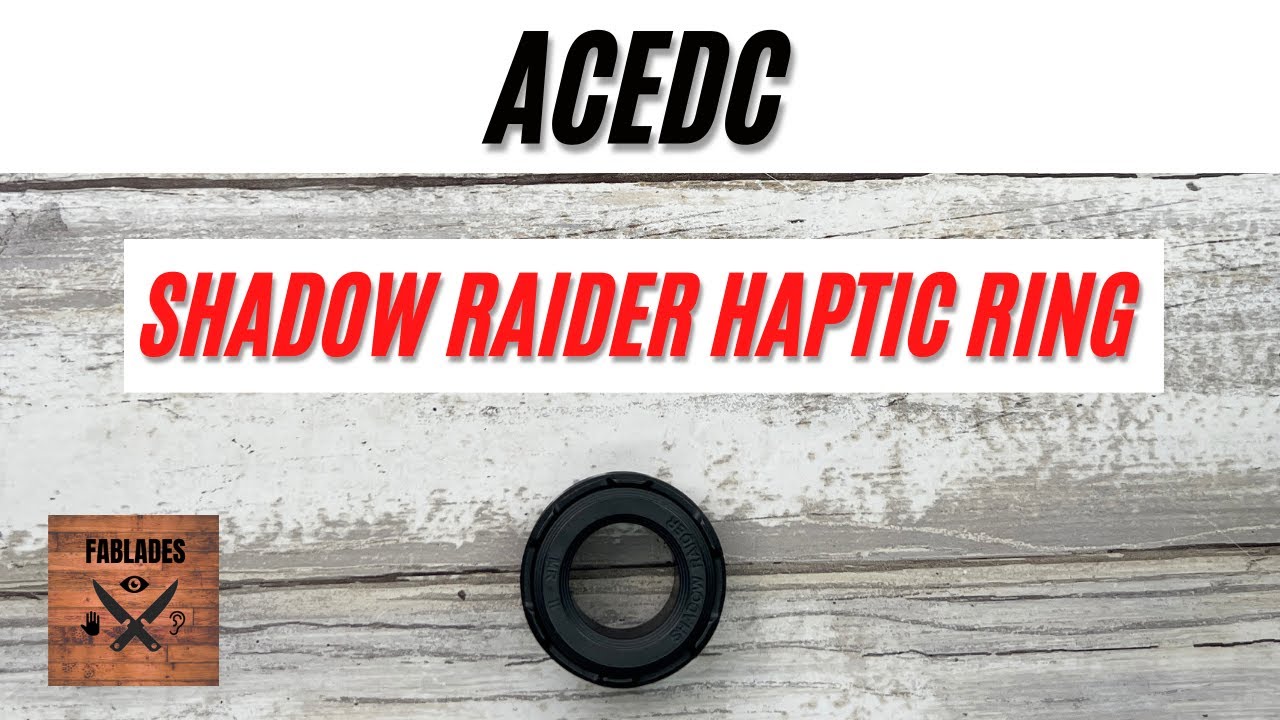 ACEdc Shadow Raider Haptic Ring Fidget Toy. Fablades Full Review