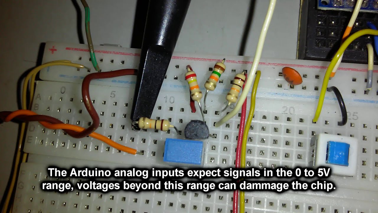 Simple Audio Input Attenuator Buffer for Arduino Analog Inputs