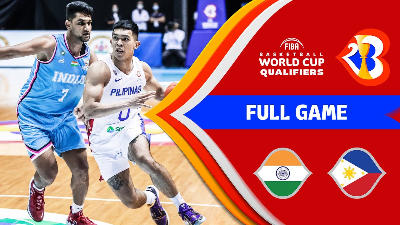 फिलीपींस में भारत - India v Philippines | Full Game - #FIBAWC 2023 Qualifiers