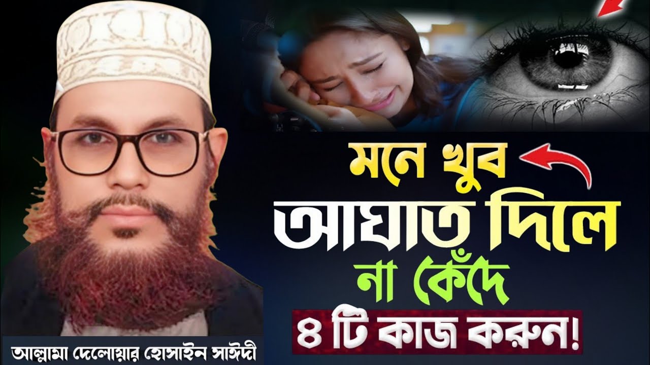 মনে খুব আঘাত দিলে না কেঁদে ৪টি কাজ করুন | আল্লামা দেলোয়ার হোসেন সাঈদী | Allama Delwar Hossain Saidi