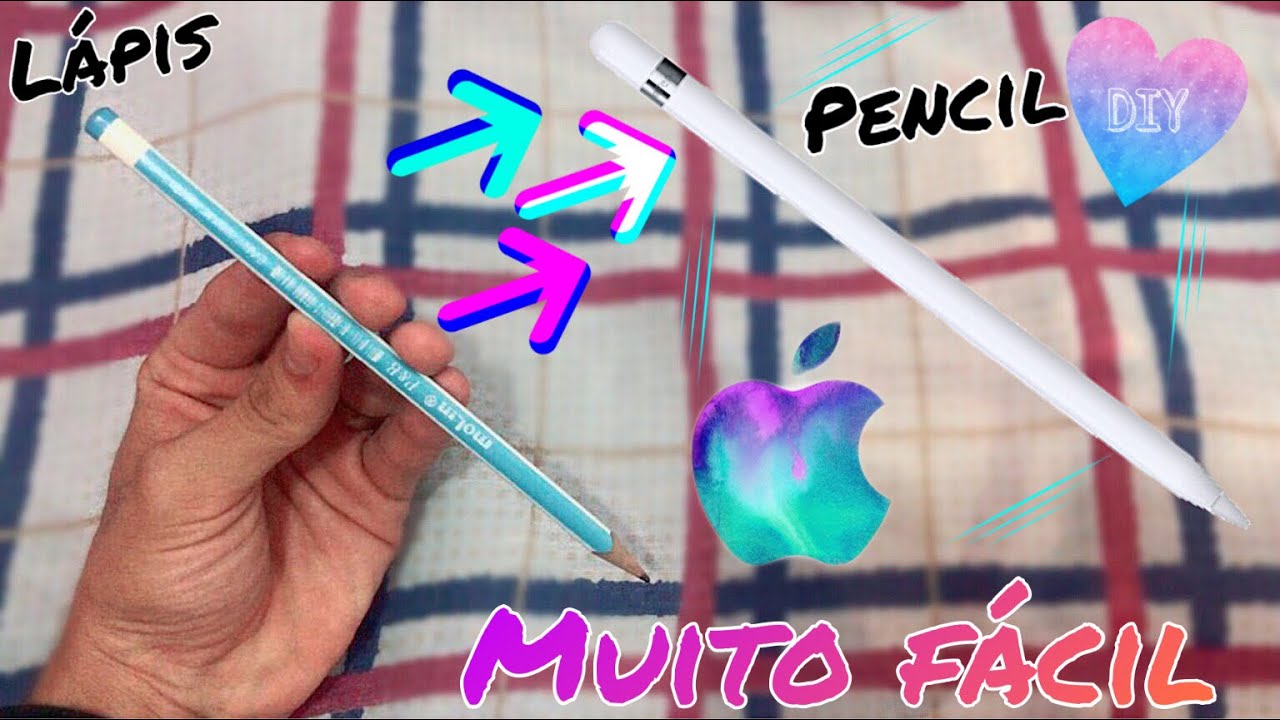 DIY: TRANSFORME UM LÁPIS NUMA APPLE PENCIL - CANETA PARA ESCREVER EM IPAD E TABLET CASEIRA