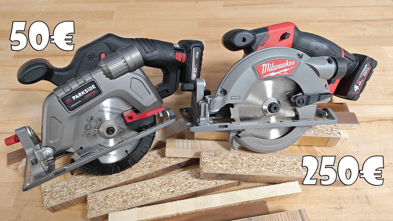 Дисковая пила Parkside Performance PHKSAP 12 A1 против Milwaukee M12 CCS44