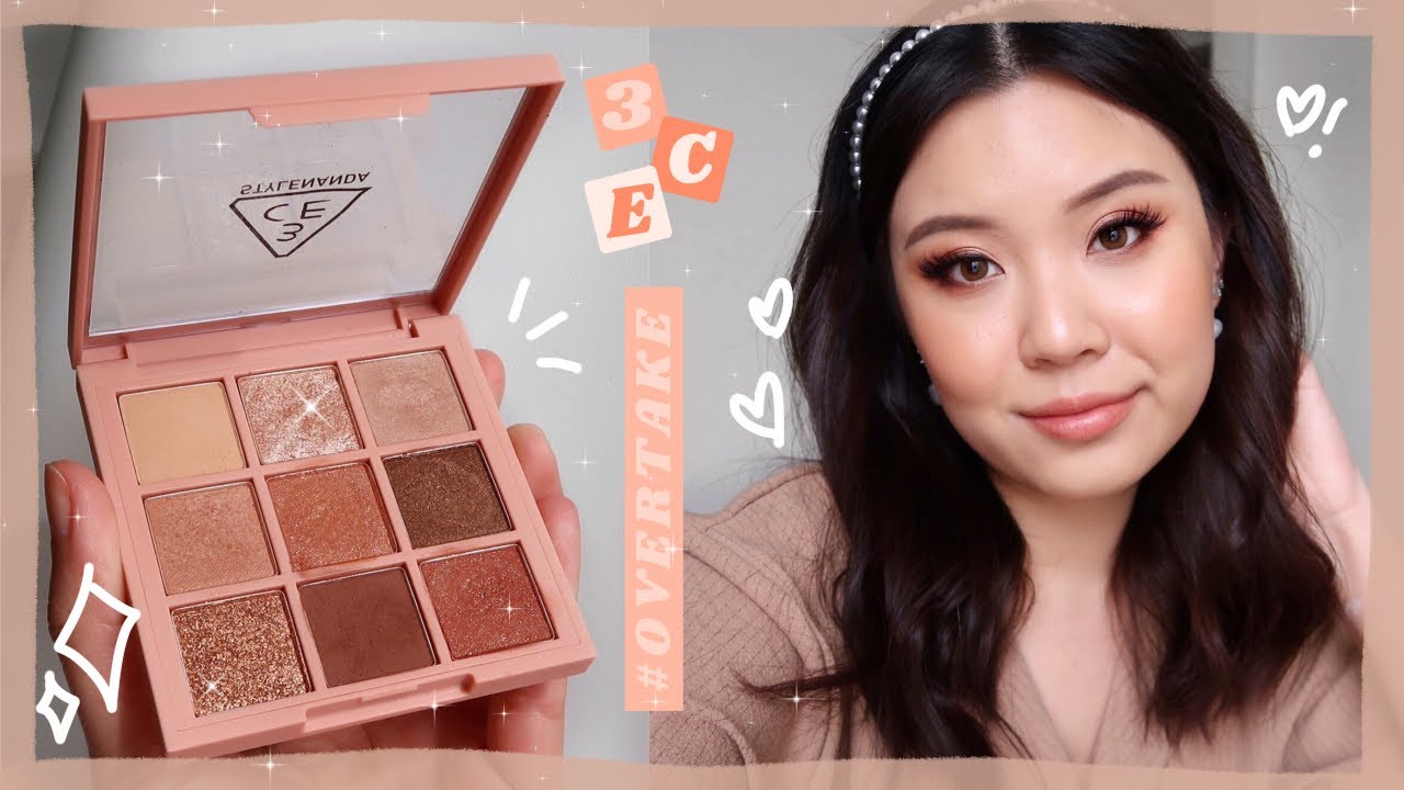 3CE MULTI EYE COLOUR PALETTE #OVERTAKE 🧸 3 LOOKS, REVIEW + SWATCHES!