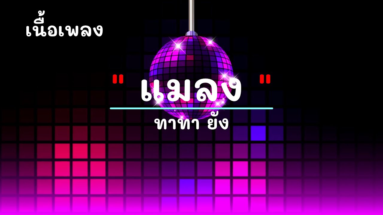 แมลง  - ศิลปิน ทาทา ยัง  - #เพลงม่วนๆ #เพลงมันๆ #เพลงสนุกๆ