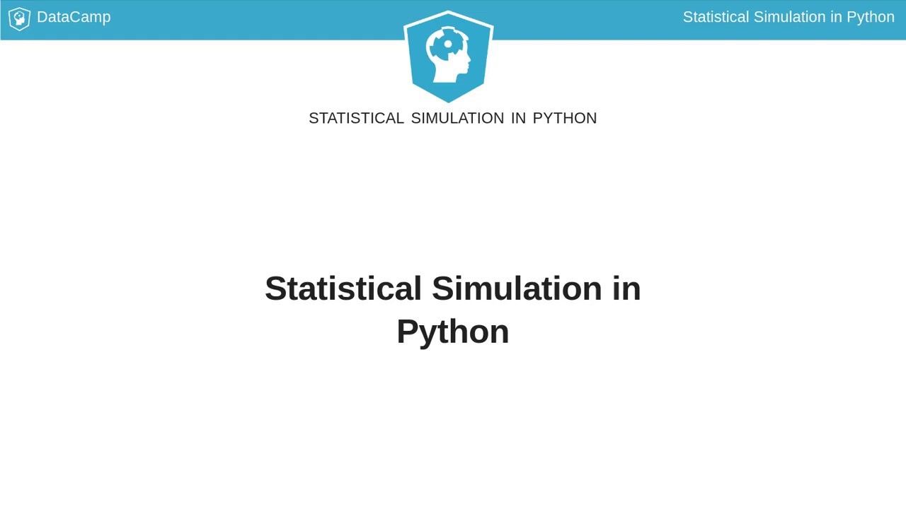 Python Tutorial: Statistical Simulation in Python