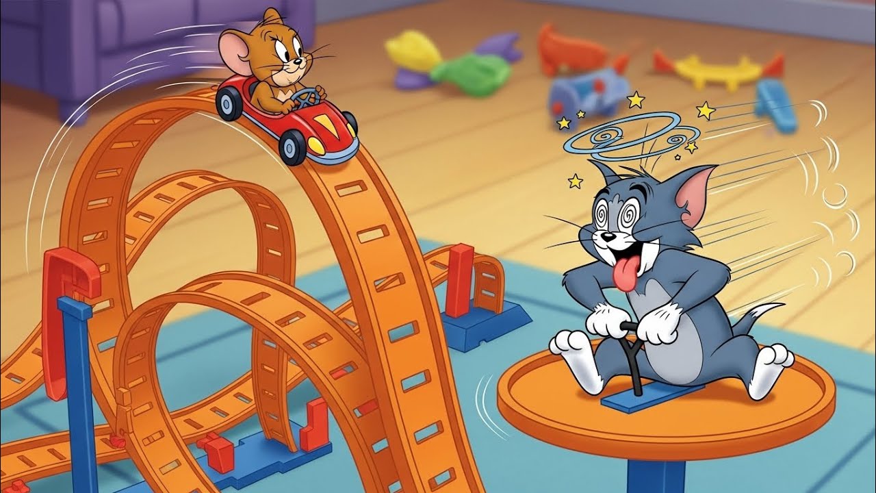 Tom and Jerry’s Crazy Cheese Chase | Funny Cat and Mouse Cartoon for Kids
