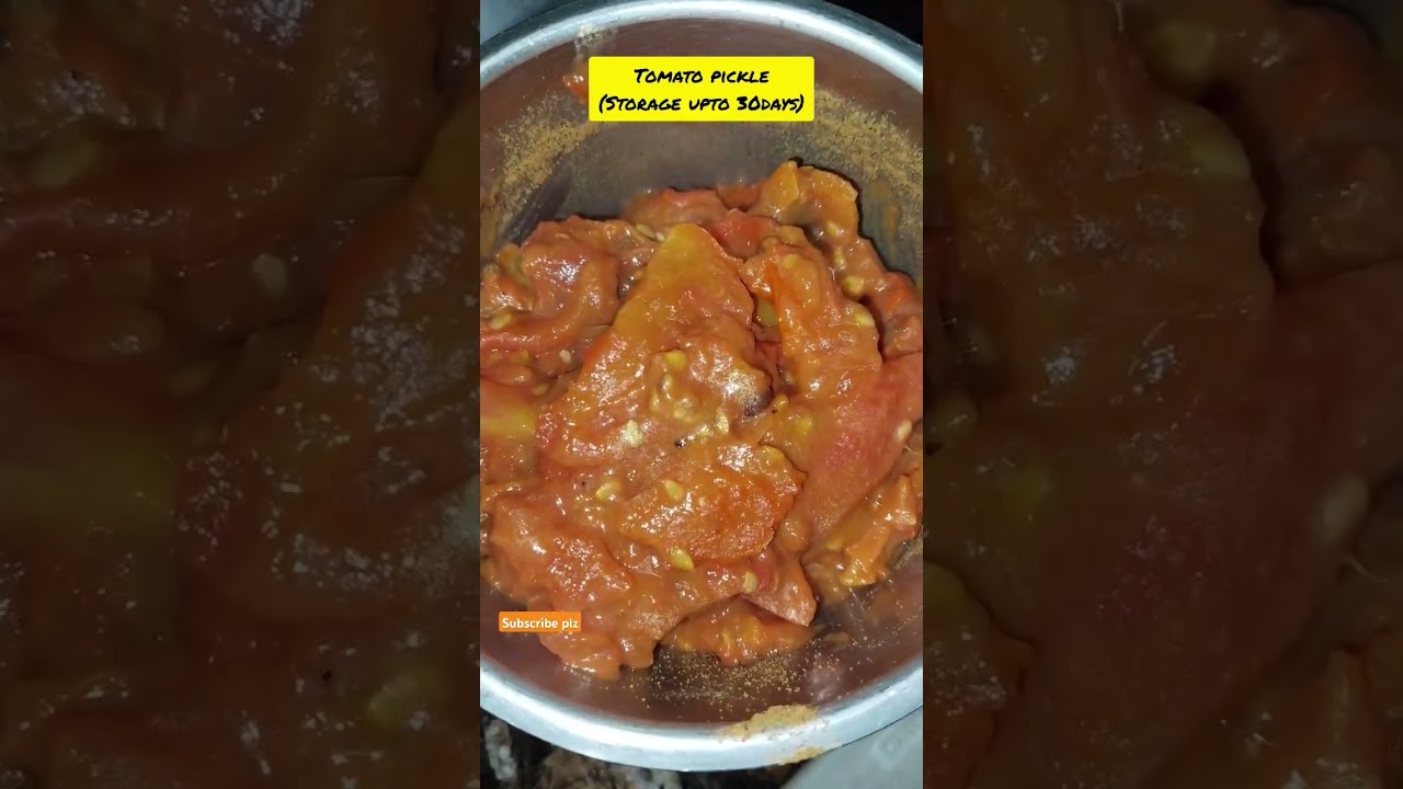 Instant Tomato pickle(achar stored long time) 