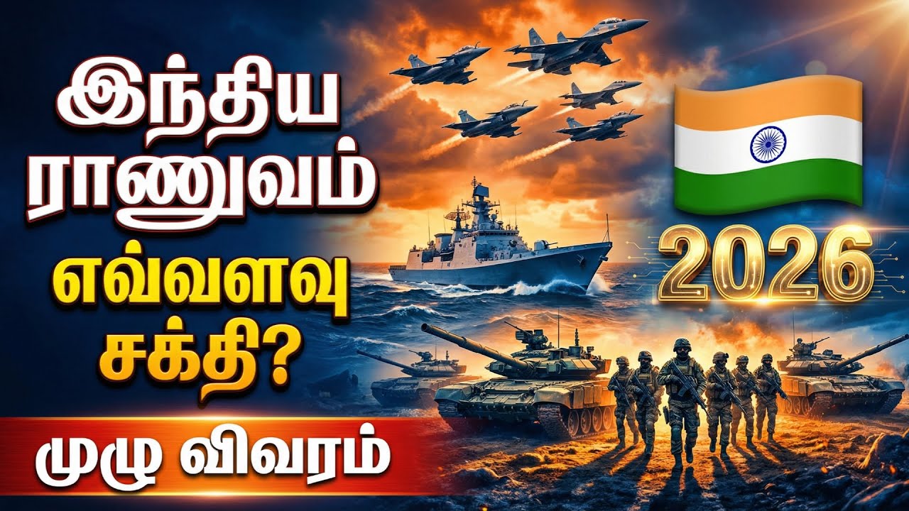 இந்திய ராணுவம் எவ்வளவு சக்திவாய்ந்தது? 🇮🇳 Indian Military Power 2026 | முழு விவரம்
