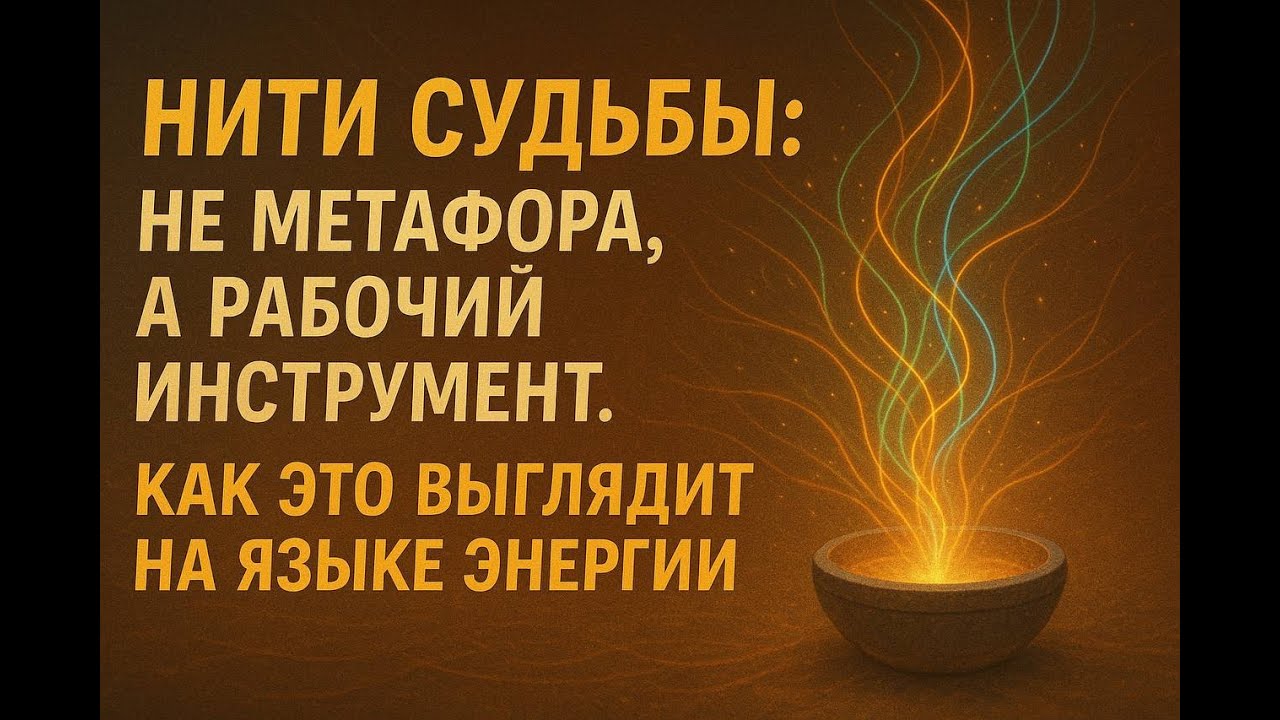 Нити Судьбы: не метафора, а рабочий инструмент. Как это выглядит на языке энергии