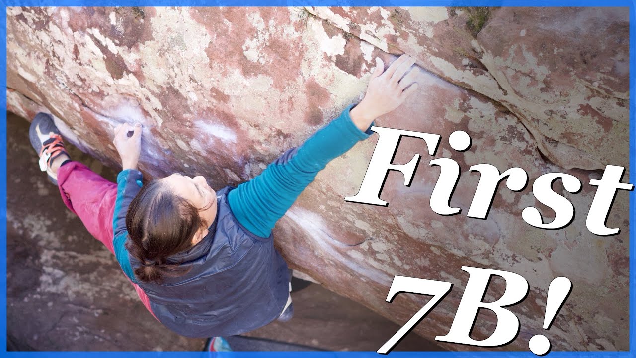 Первый маршрут Софи категории 7B! - Боулдеринг в Альбаррасине, 6