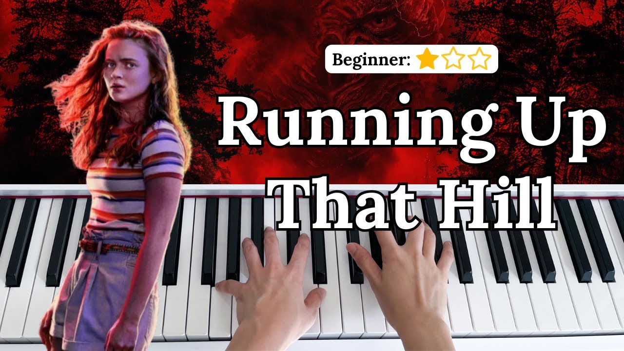 Running Up That Hill - Kate Bush⎮Stranger Things⎮Easy Slow Piano Tutorial