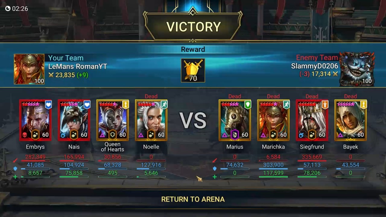Live Arena Deathdealer is great vs Bayek