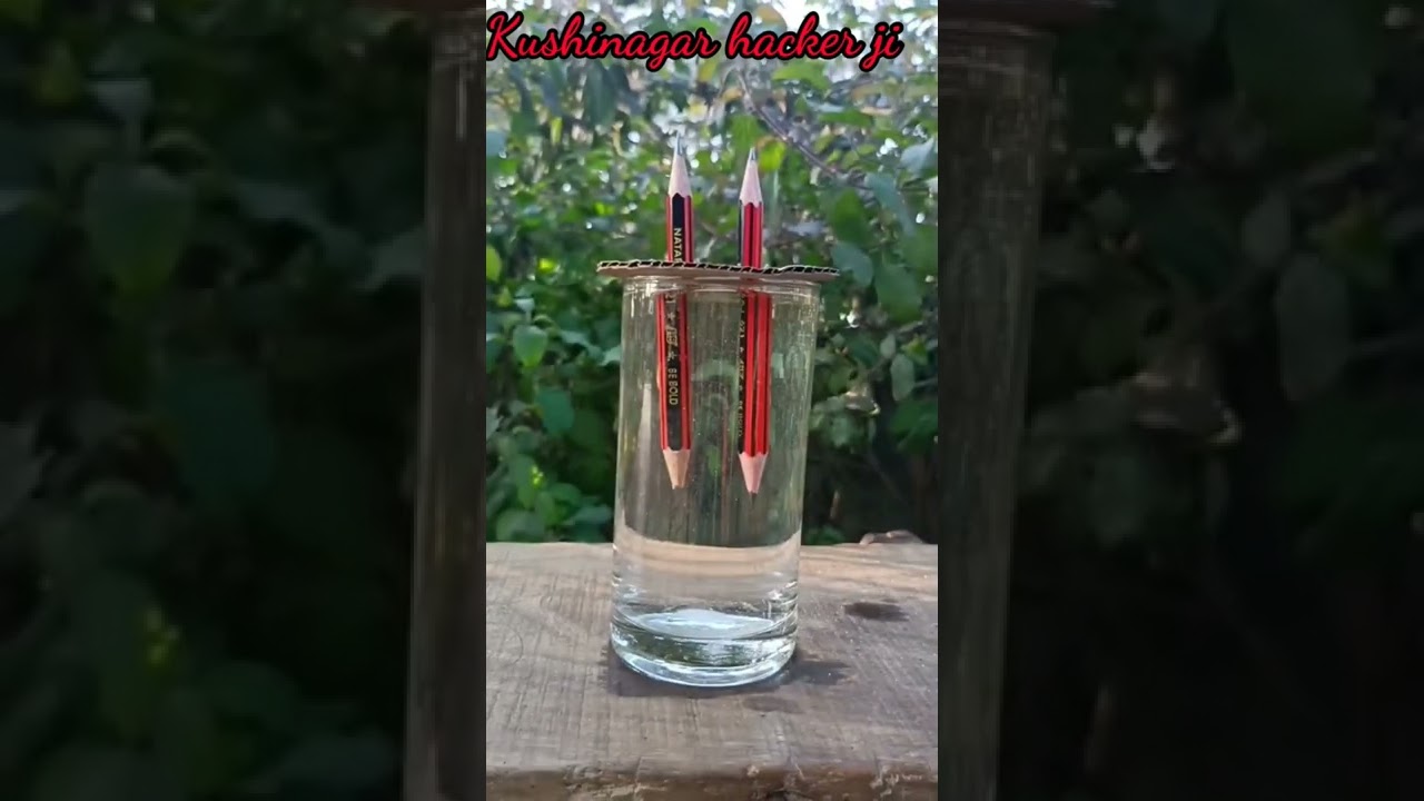 Battery + salt + pencil || experiment at home || battery experiment || #kushinagar_hacker_ji #shorts