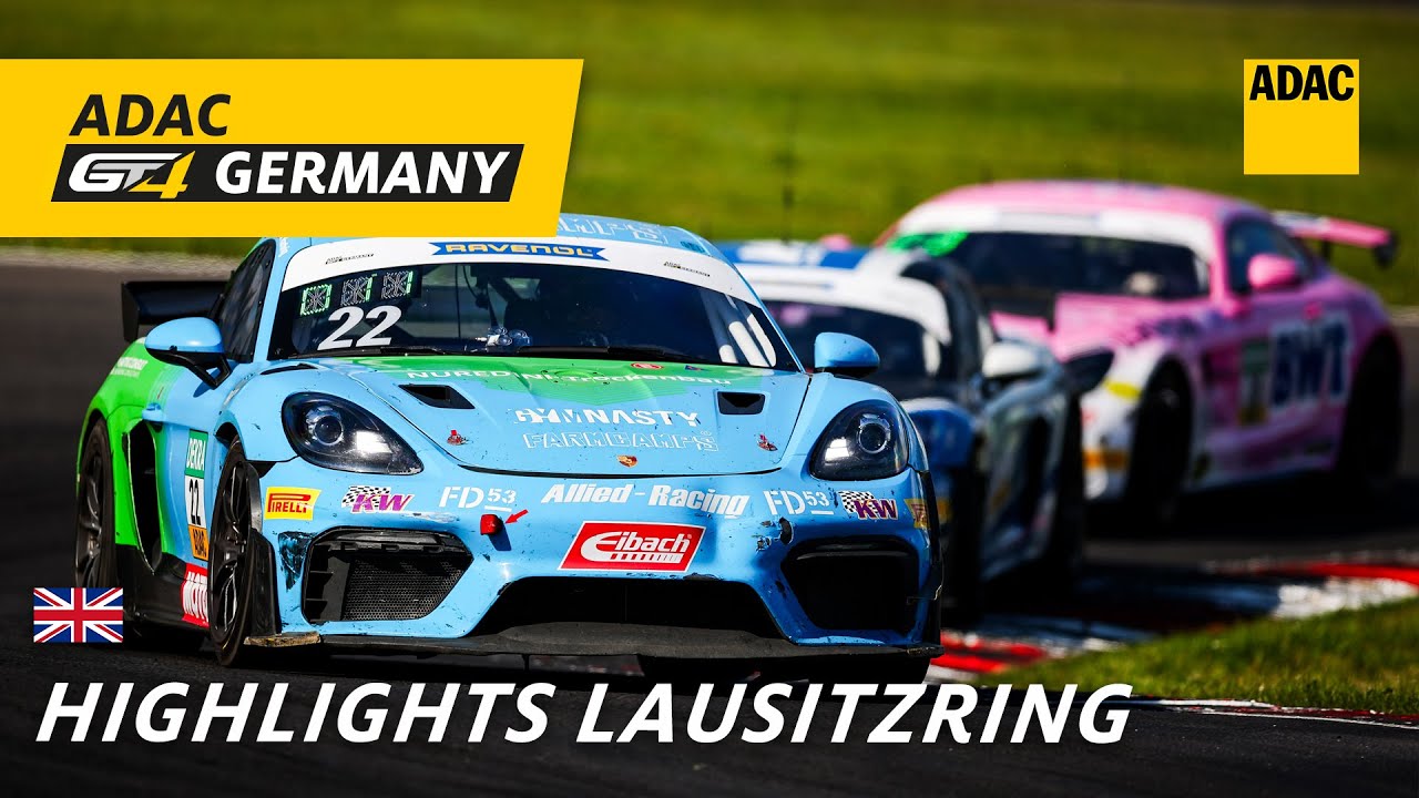 Highlights ADAC GT4 Germany DEKRA Lausitzring | Race 1 | English | ADAC Motorsports
