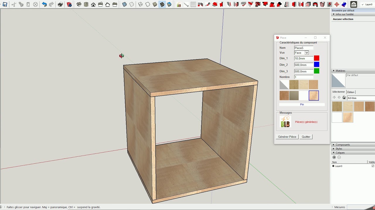 Tuto SketchUp : le plugin « pièce » et « fiche débit »