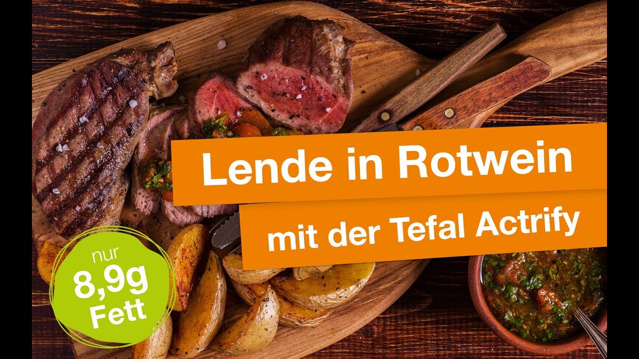 Lende in Rotwein mit der Tefal Actifry nach myline Art