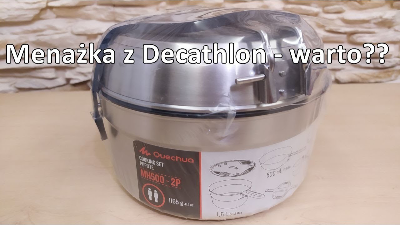 Menażka z Decathlon: QUECHUA MH500 2-P | MH 500 Mess kit unboxing